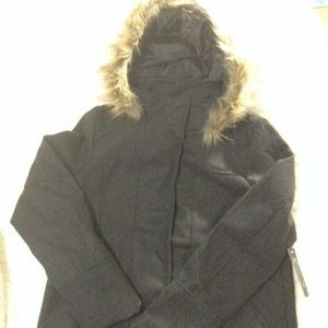 Wet Seal Fur Hood Coat